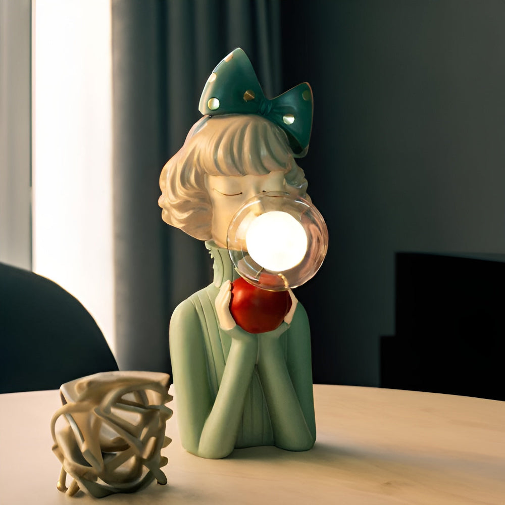 BubbleFairies Table Lamp – Enchanting Quartet Cartoon Girl Figurine Light