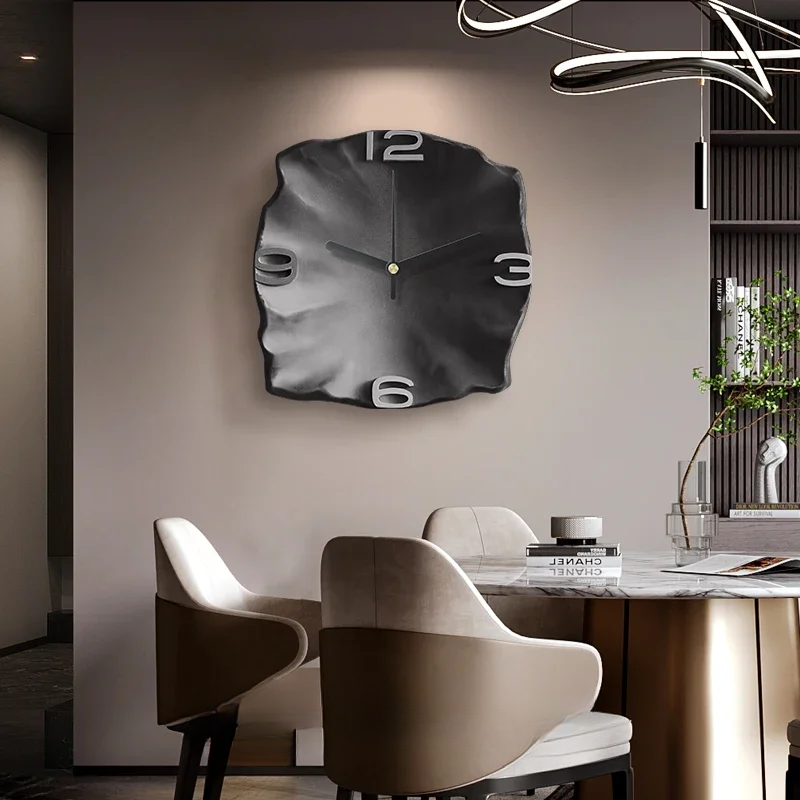 Modern 3D Wall Clock – Large 30cm Designer Sandstone Clock with Silent Quartz Movement