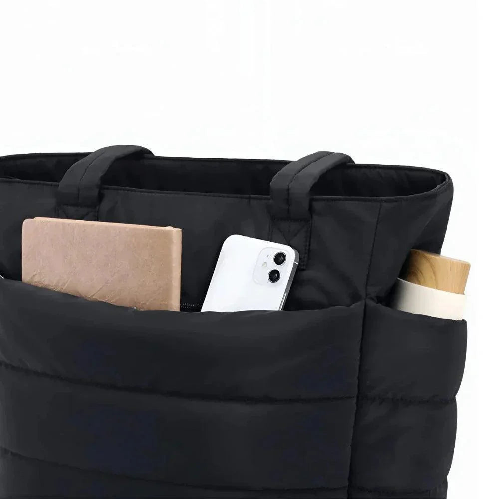 Cloud Puffer Tote Bag – Lightweight Quilted Shoulder Bag for Women