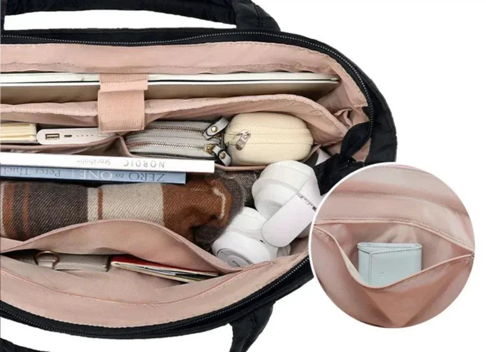 Cloud Puffer Tote Bag – Lightweight Quilted Shoulder Bag for Women