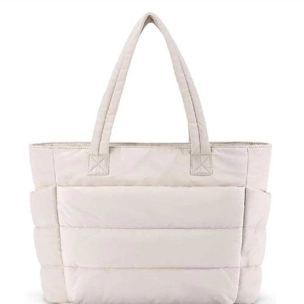 Cloud Puffer Tote Bag – Lightweight Quilted Shoulder Bag for Women