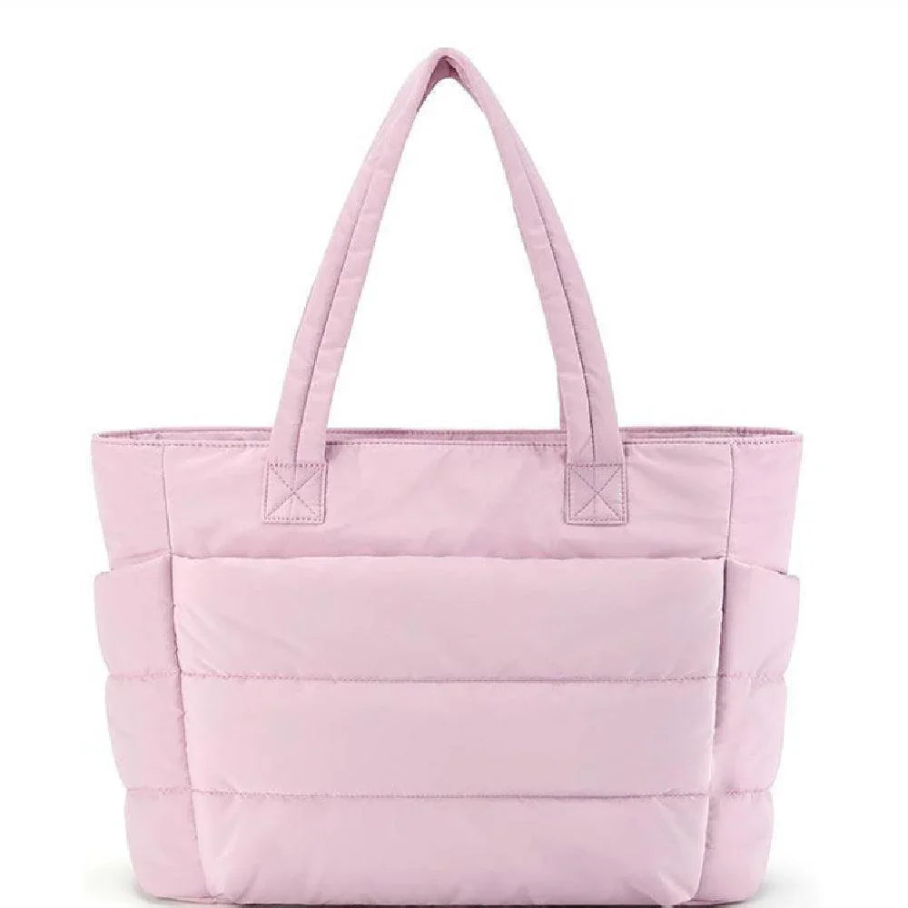 Cloud Puffer Tote Bag – Lightweight Quilted Shoulder Bag for Women