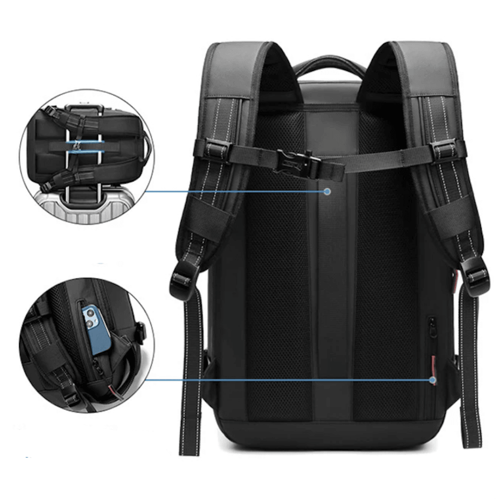 CompriBag – Space-Saving Vacuum Travel Backpack with Expandable Capacity (25L–60L)
