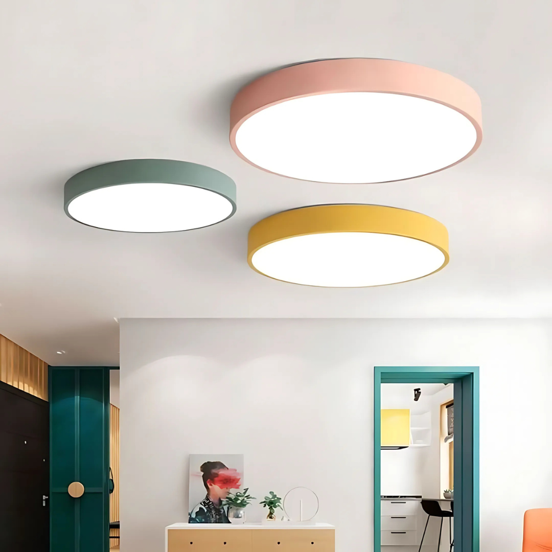 Delos – Scandinavian Wooden LED Ceiling Light | Modern Energy-Efficient Interior Lighting