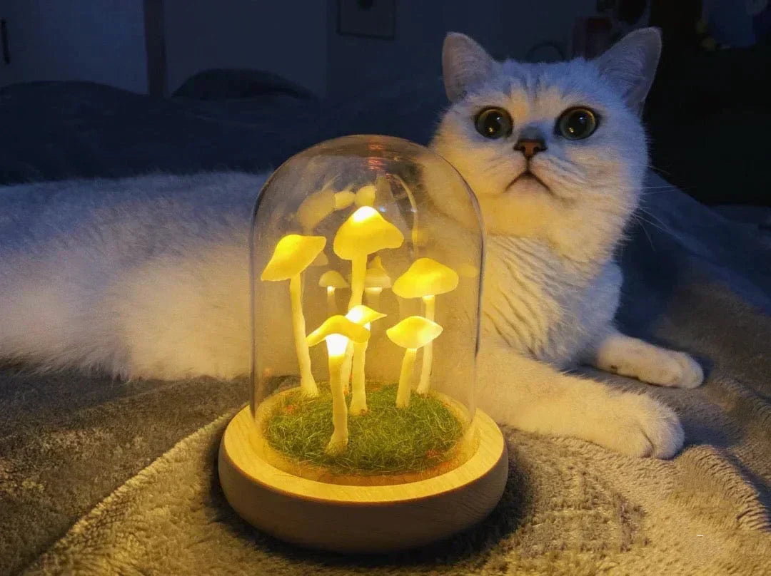 Enchanted Mushroom DIY Glass Lamp Kit – Create Your Own Magical Night Light