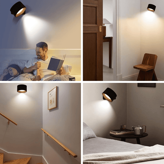 FlexiLamp – Wireless Rechargeable 360° LED Wall Light for Indoors & Outdoors
