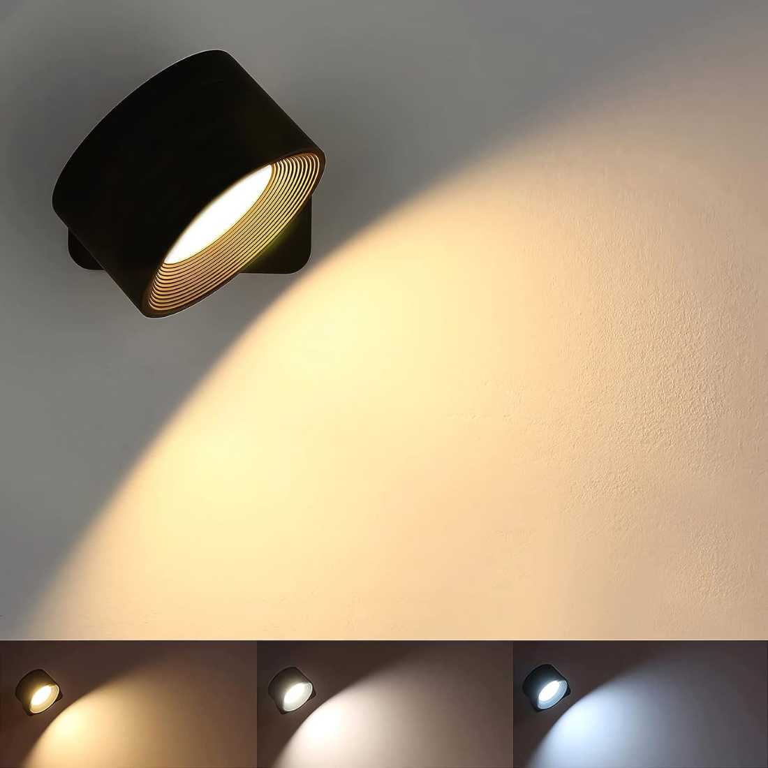 FlexiLamp – Wireless Rechargeable 360° LED Wall Light for Indoors & Outdoors