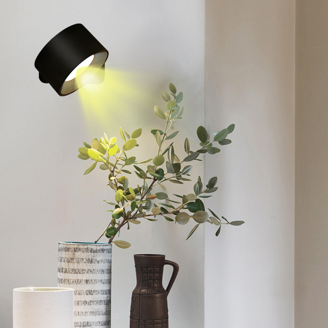 FlexiLamp – Wireless Rechargeable 360° LED Wall Light for Indoors & Outdoors