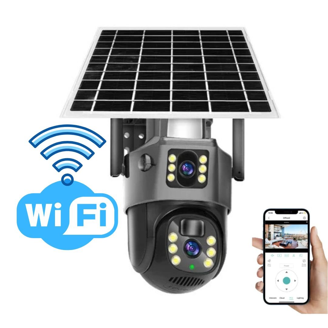 DualGuard Solar 4K – Wireless Security Camera with Solar Panel & 360° App Control