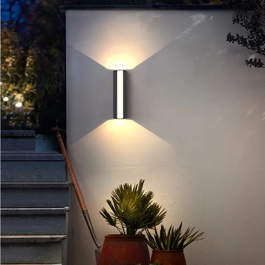 Ultra-Bright Outdoor LED Wall Light – Modern Waterproof Up & Down Design for Garden, Patio & Entryways