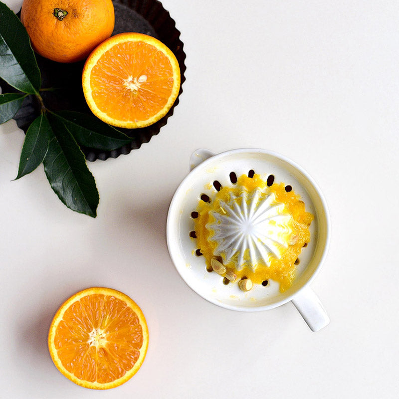 Eze Ceramic Citrus Juicer – Manual Juice Extractor for Lemons, Oranges & Limes