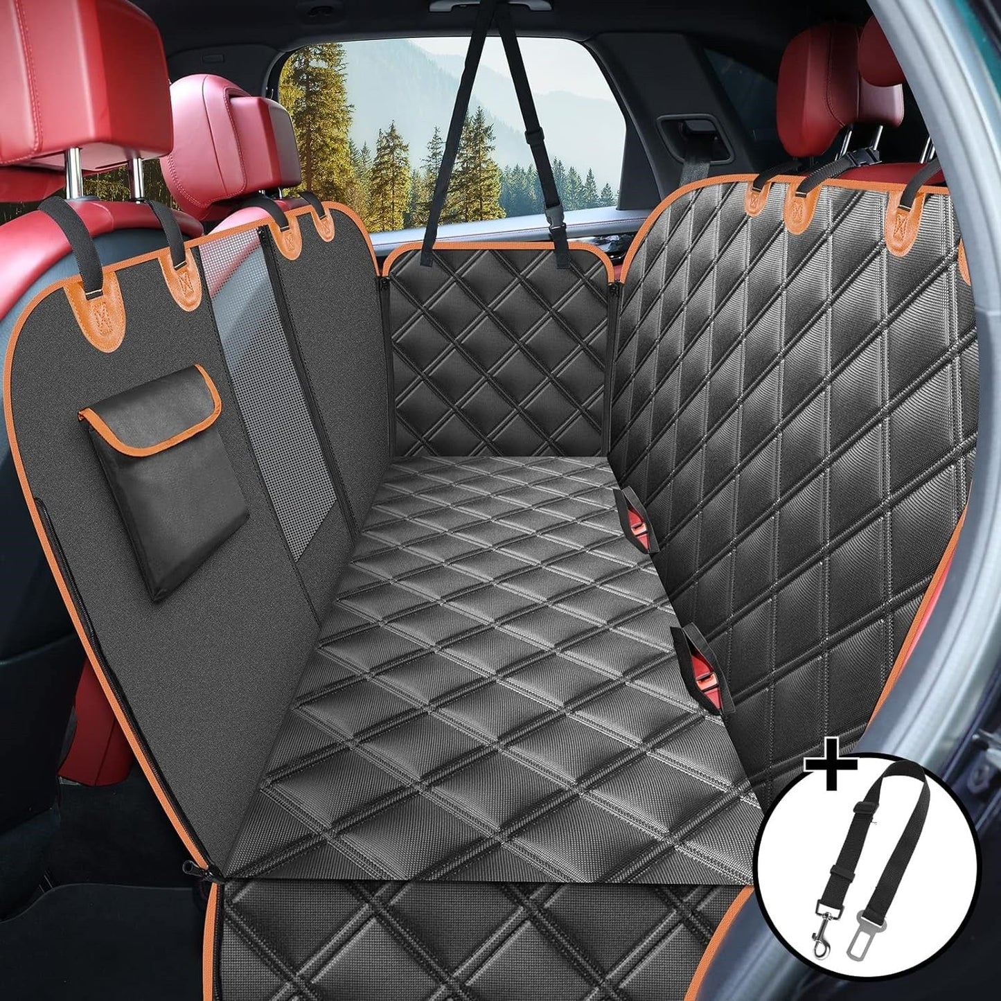 TravelGuard – Waterproof Dog Car Seat Protector with Padded Comfort