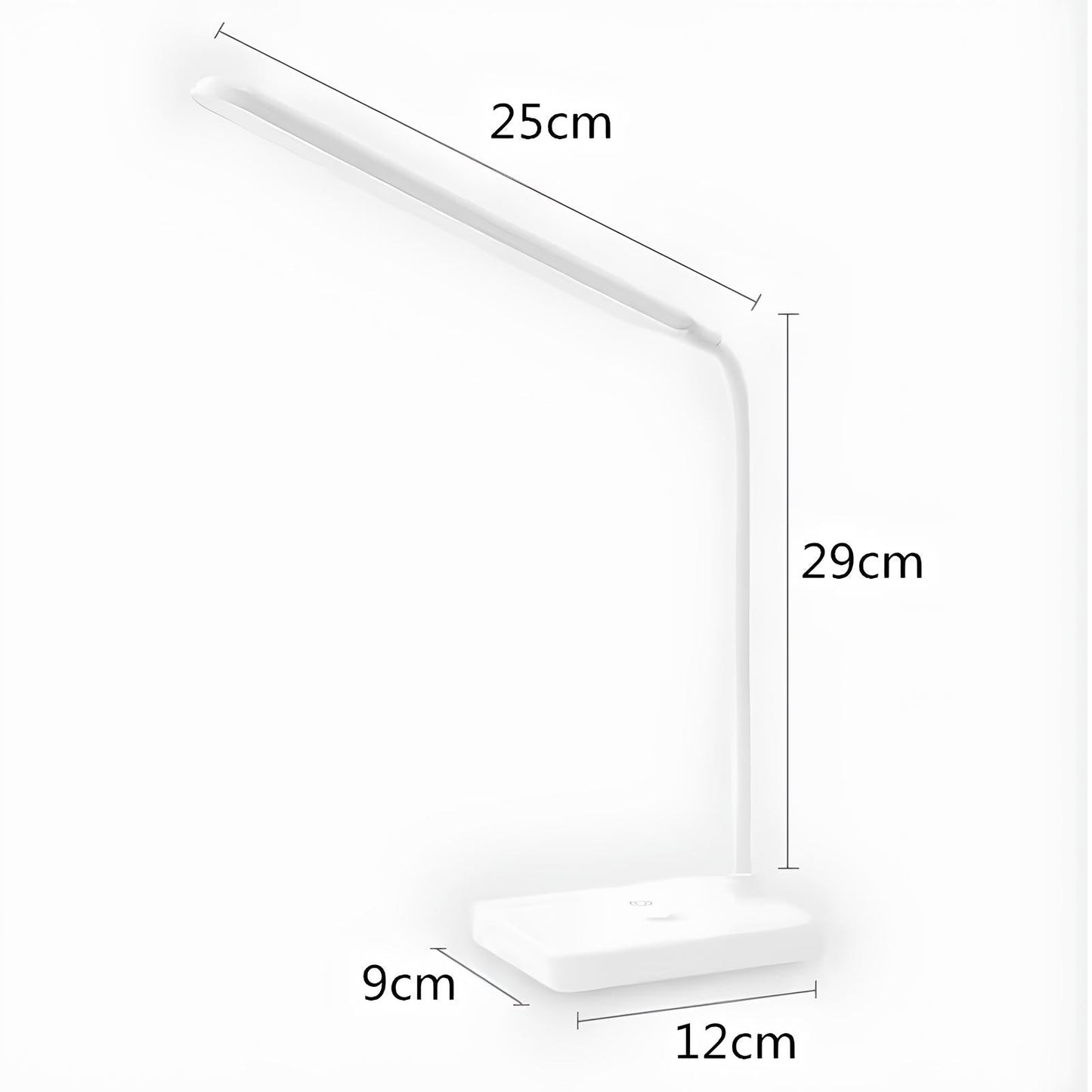 LumoFlex Adjustable Desk Lamp – Rechargeable or Plug-In with Flexible Neck & Dimmable Light
