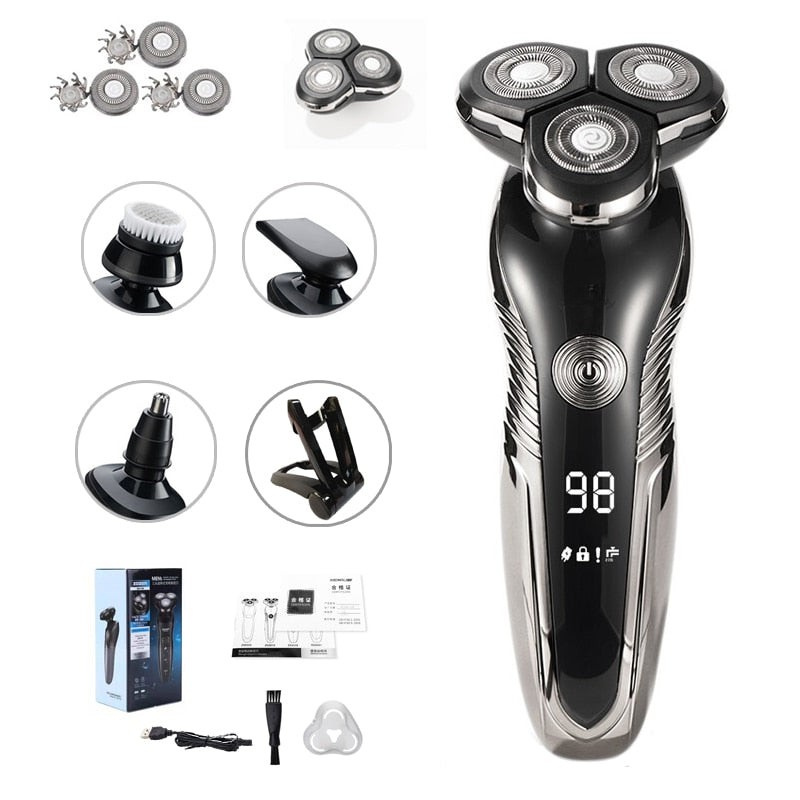 Z-Series Electric Razor – Waterproof & Skin-Friendly for Wet and Dry Shaving