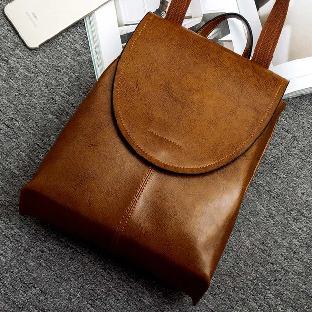 LuxeLeather – Trendy Leather Backpack for Women | Stylish, Versatile & Sustainable Design