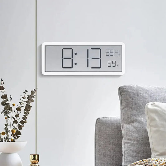 GlowTime – Digital LED Wall Clock with Temperature & Humidity Display