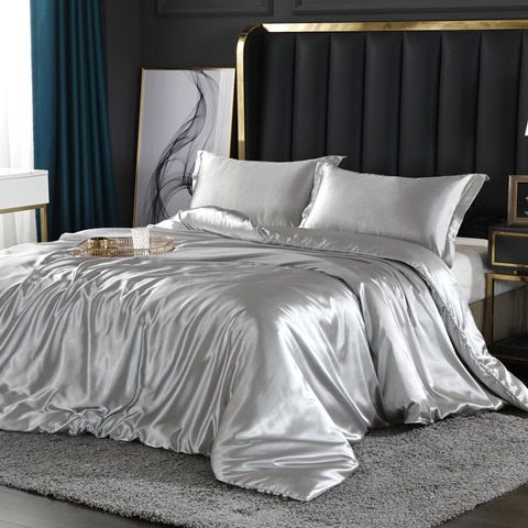 Elegant Satin Silk Bedding Set - Luxurious Comfort for Every Night