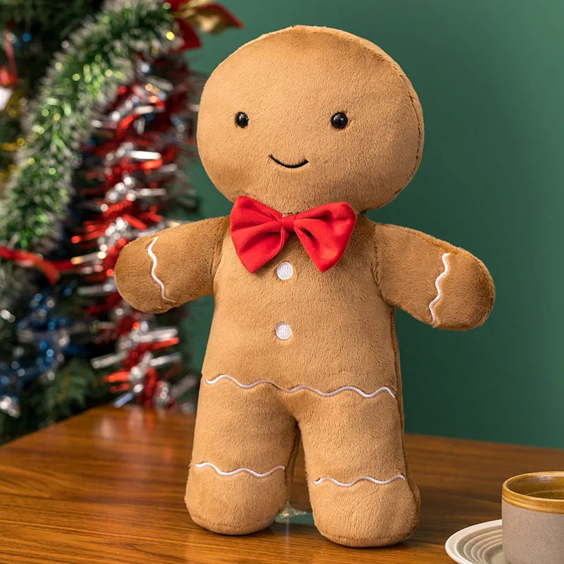 Magical Christmas Plush – Fluffy Gingerbread Hug Toy for a Warm & Cozy Holiday