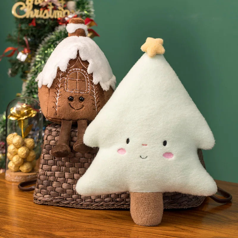 Magical Christmas Plush – Fluffy Gingerbread Hug Toy for a Warm & Cozy Holiday