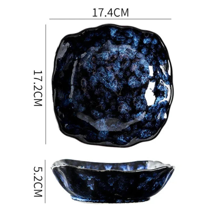 Blue Nebula 10-Piece Dinnerware Set – Elegant & Celestial Dining