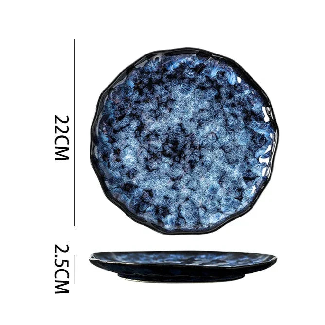 Blue Nebula 10-Piece Dinnerware Set – Elegant & Celestial Dining