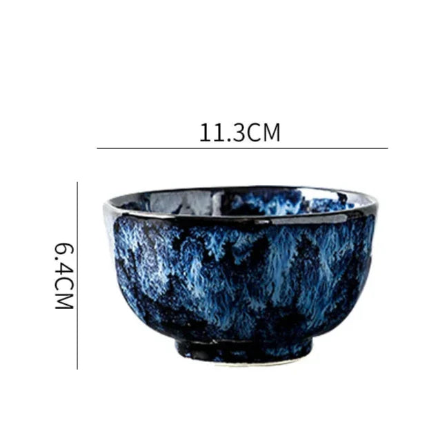 Blue Nebula 10-Piece Dinnerware Set – Elegant & Celestial Dining