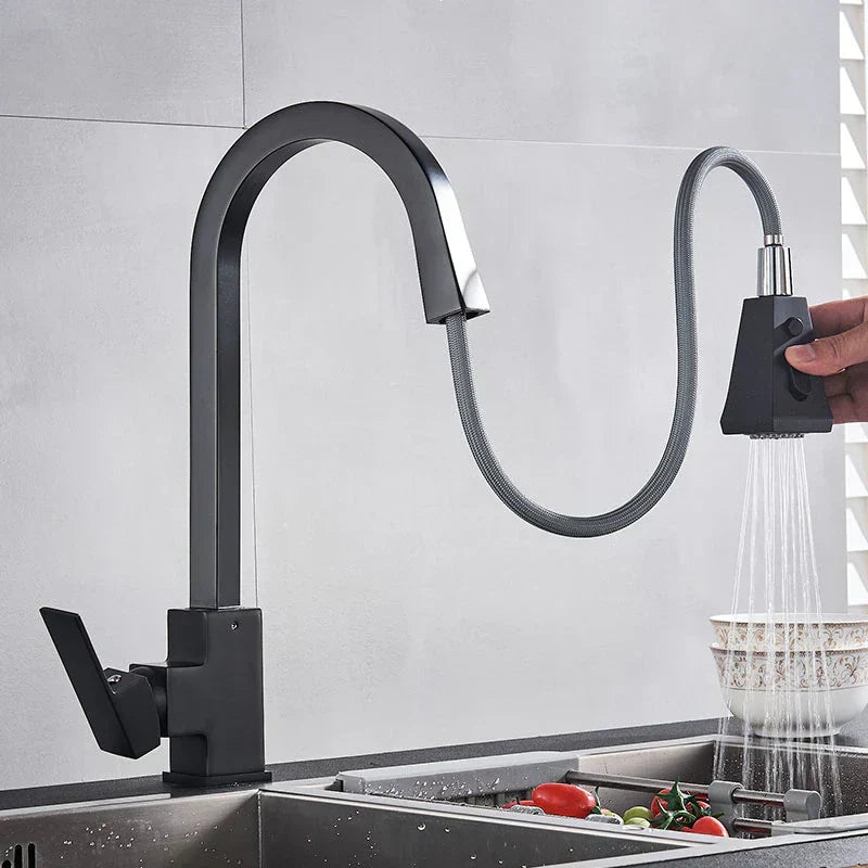 Modern Pull-Out Kitchen Tap – Stylish & Flexible Stainless Steel Mixer Faucet