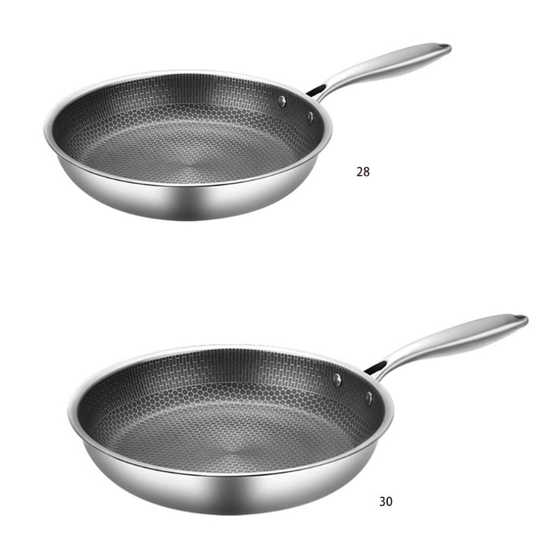 KitchenPro Non-Stick Stainless Steel Frying Pan – Scratch-Resistant & Energy-Efficient