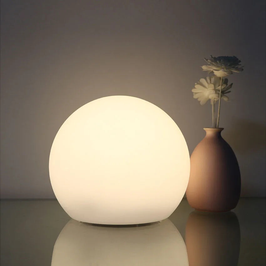 GlowOrb – Wireless LED Colour-Changing Table Lamp with Remote & USB Rechargeable