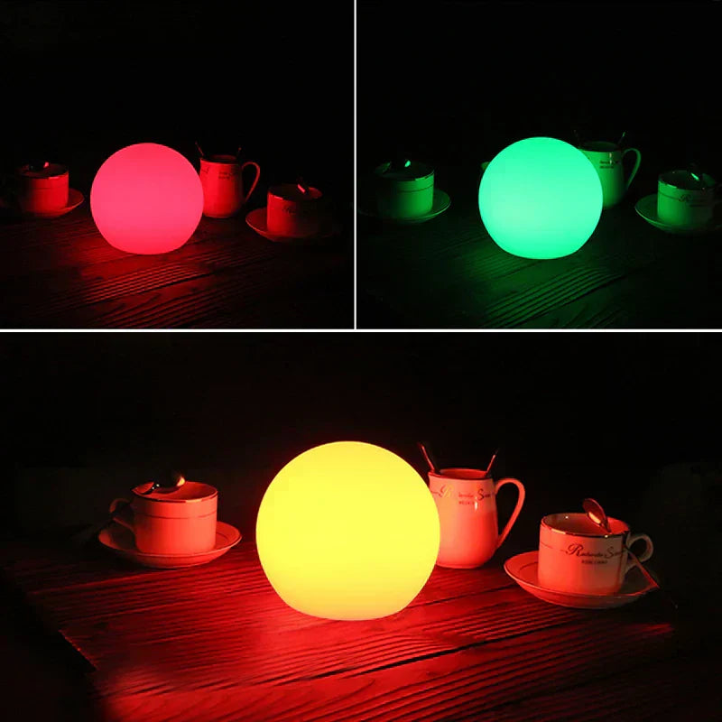 GlowOrb – Wireless LED Colour-Changing Table Lamp with Remote & USB Rechargeable