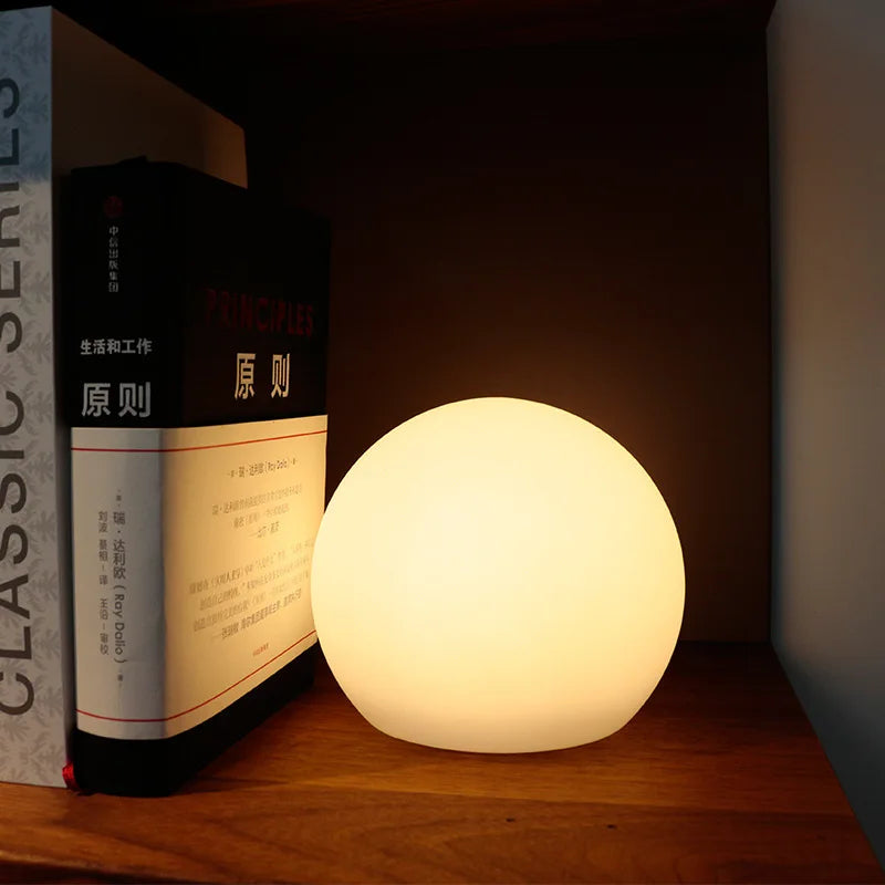 GlowOrb – Wireless LED Colour-Changing Table Lamp with Remote & USB Rechargeable