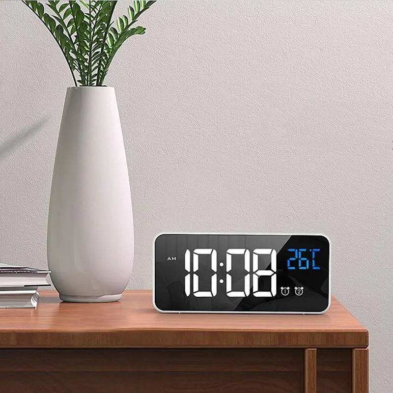Harmonix – Smart LED Alarm Clock with Music, Temperature Display & Voice Control