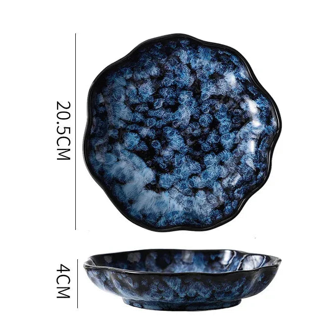 Blue Nebula 10-Piece Dinnerware Set – Elegant & Celestial Dining