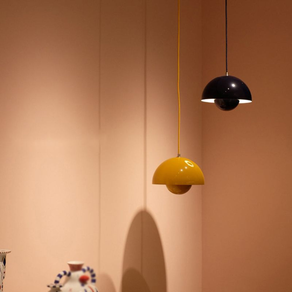 Half-Circle Colourful Chandelier – Modern Scandinavian Ceiling Light for Dining, Living & Office