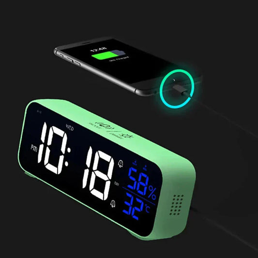 Harmonix – Smart LED Alarm Clock with Music, Temperature Display & Voice Control