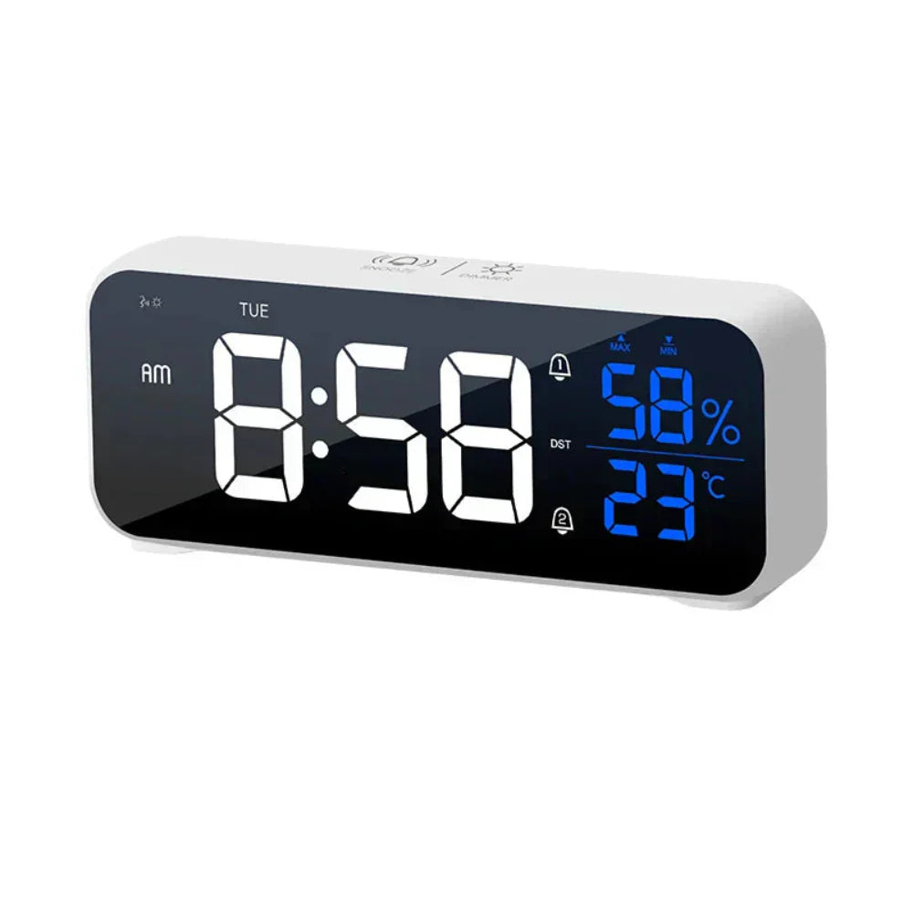 Harmonix – Smart LED Alarm Clock with Music, Temperature Display & Voice Control