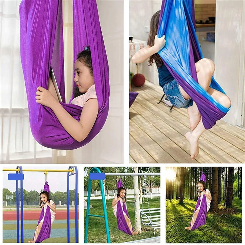 CalmGlide Sensory Swing for Kids – Indoor Therapy Hammock for Calm, Focus & Confidence