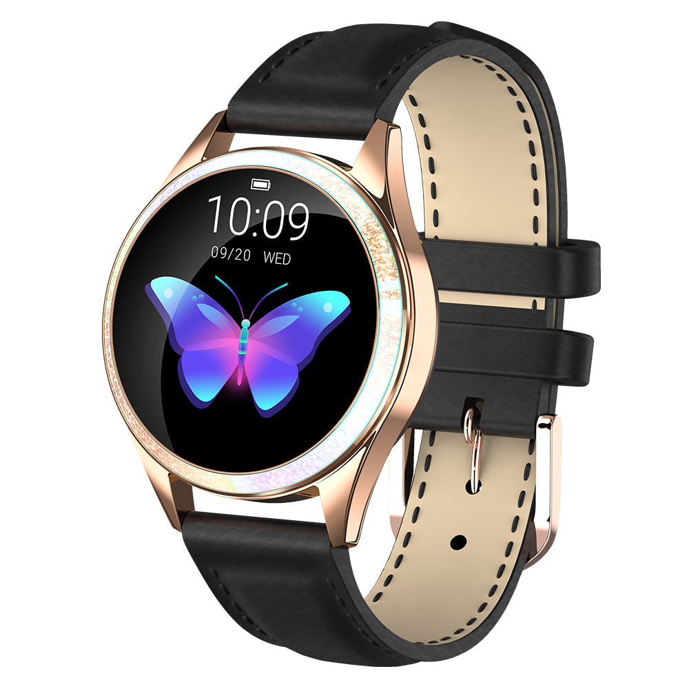 Smart Gold Women’s Smartwatch – Elegant Stainless Steel Design with Activity Tracking & Notifications