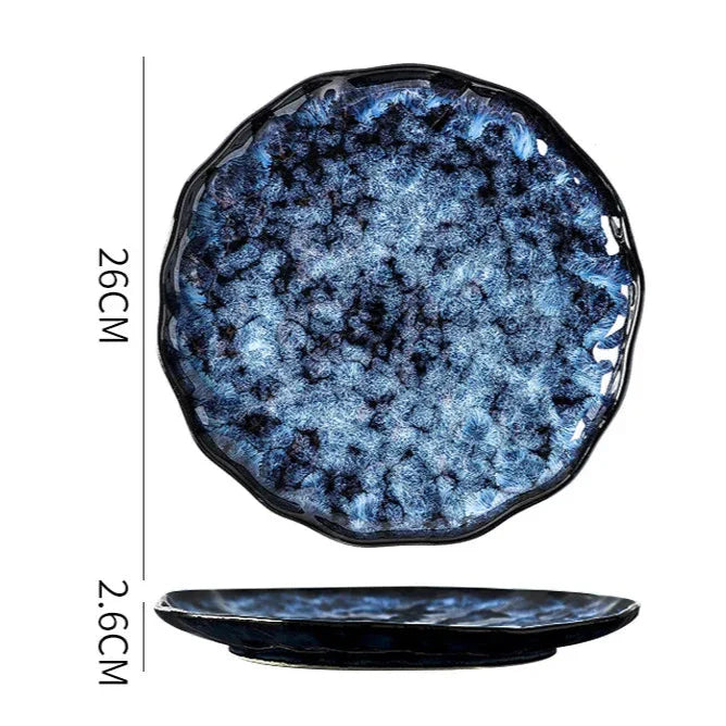 Blue Nebula 10-Piece Dinnerware Set – Elegant & Celestial Dining