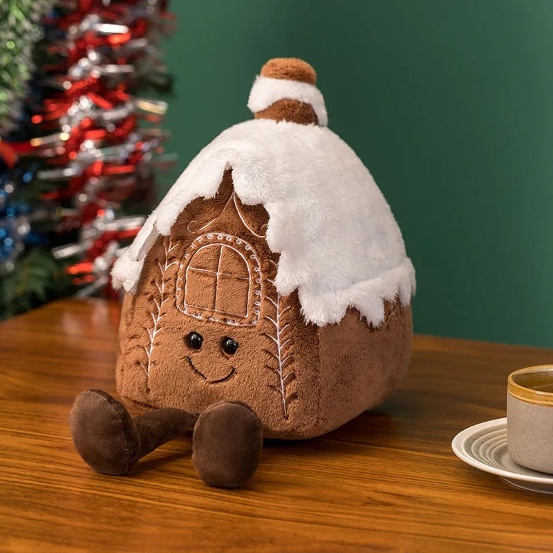 Magical Christmas Plush – Fluffy Gingerbread Hug Toy for a Warm & Cozy Holiday