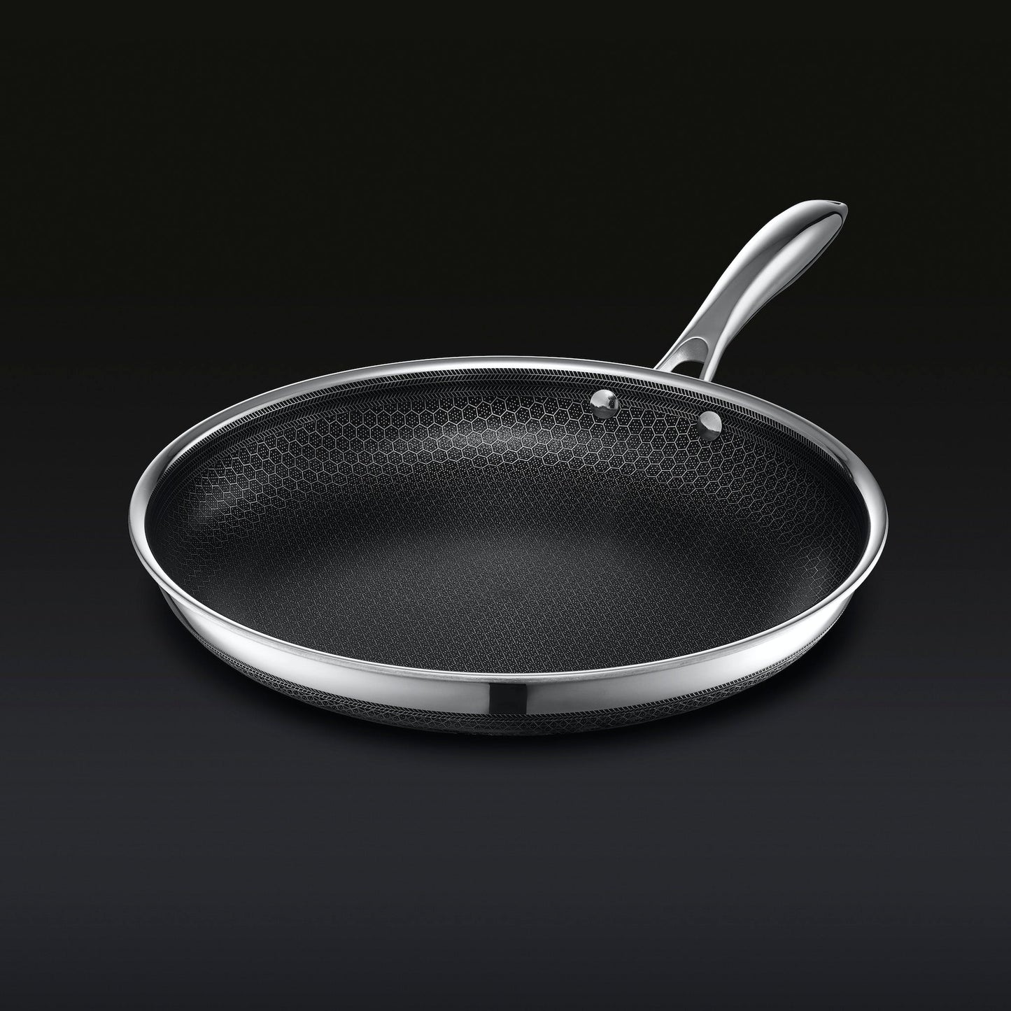 13-Piece HexClad Hybrid Cookware Set with Lids – Non-Stick, Stainless Steel & Cast Iron Fusion