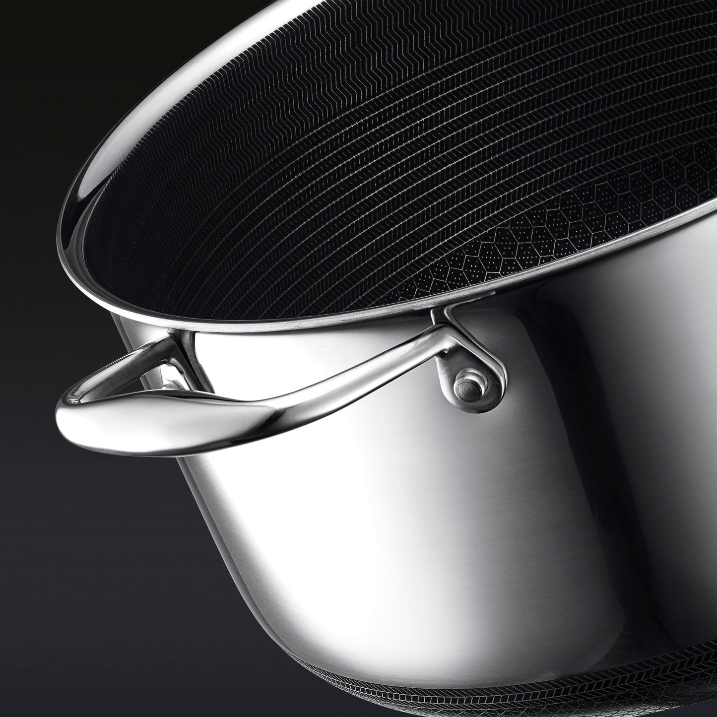 13-Piece HexClad Hybrid Cookware Set with Lids – Non-Stick, Stainless Steel & Cast Iron Fusion