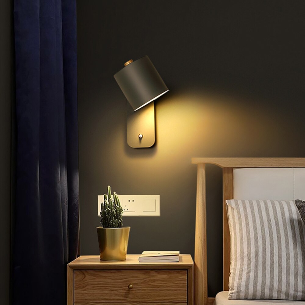 Modern LED Wall Light with Switch – Indoor Wall Sconce for Home Decor