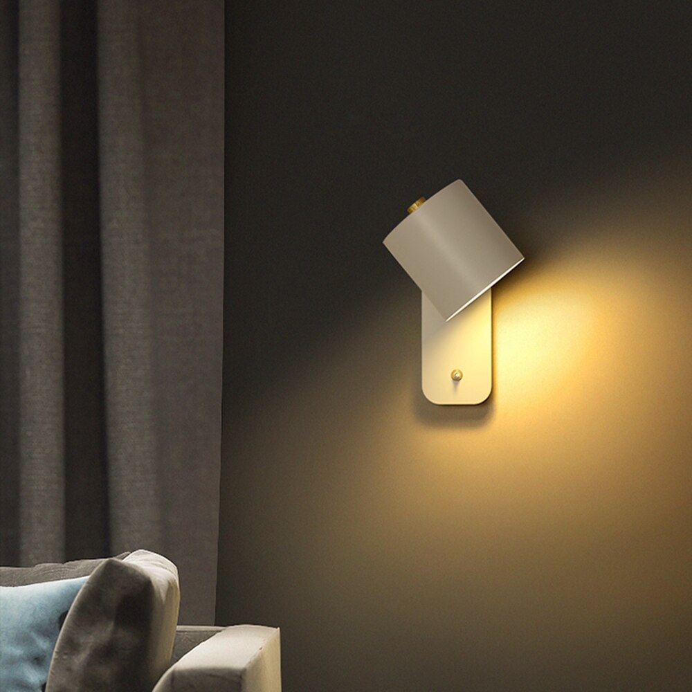 Modern LED Wall Light with Switch – Indoor Wall Sconce for Home Decor
