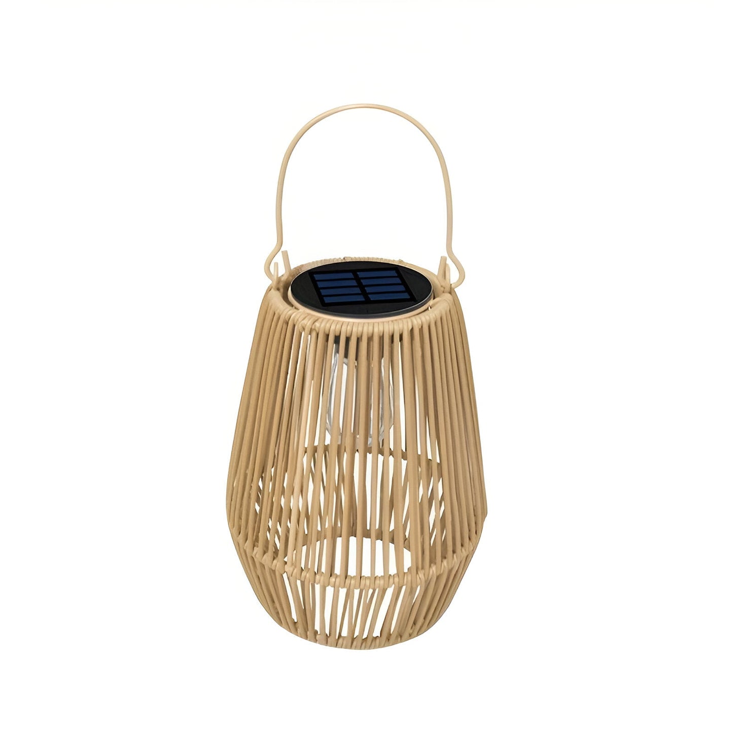 CageRattan – Bamboo Solar Garden Light – Waterproof Hanging Lantern