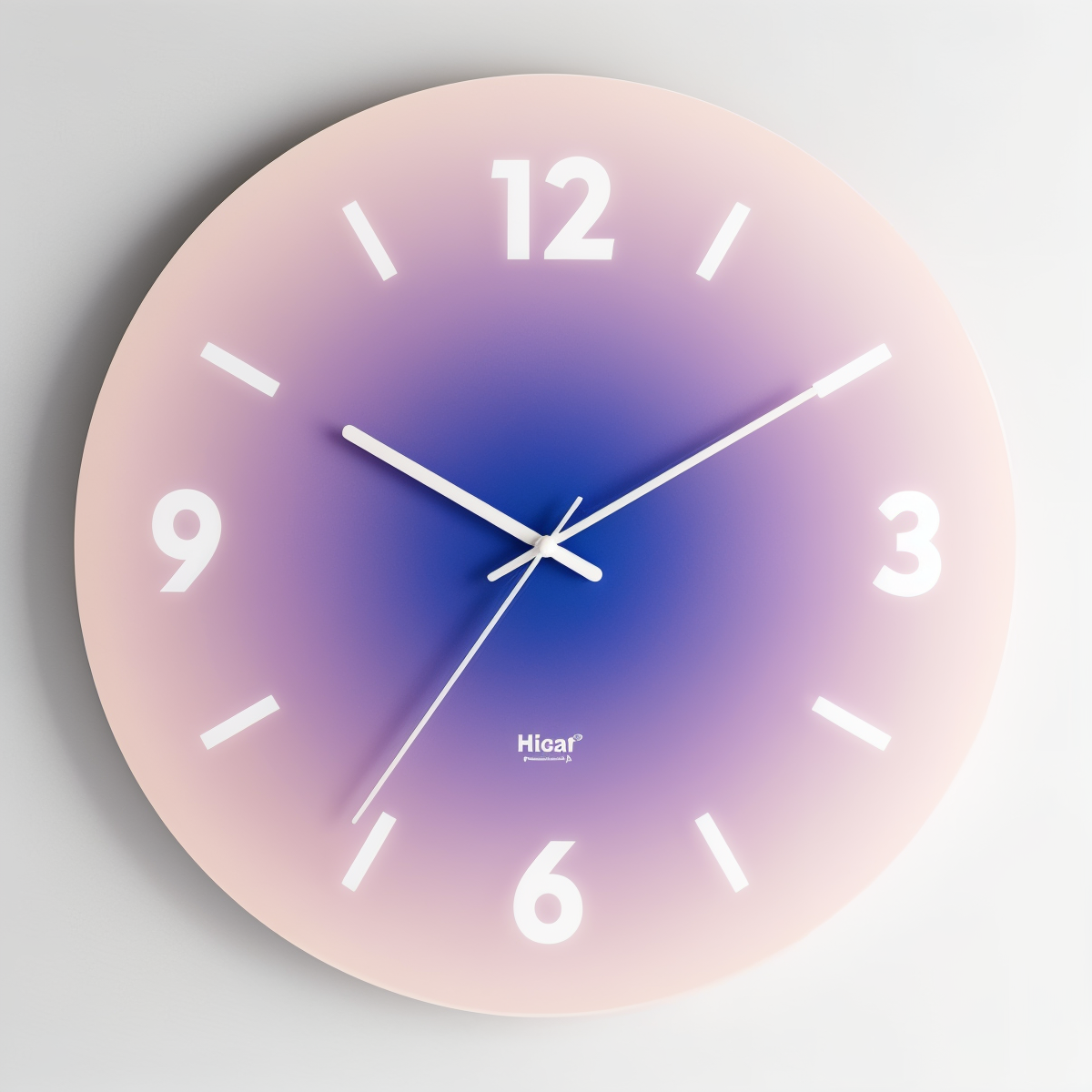 Sunset Glass Wall Clock – Vibrant Silent Non-Ticking Round Clock for Home Decor
