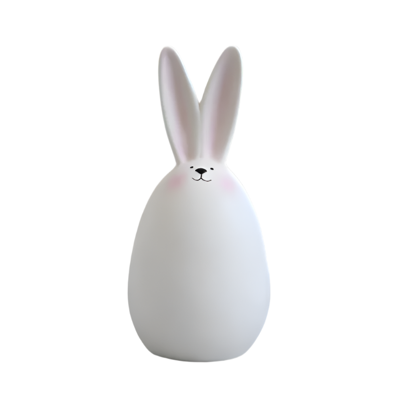ConeyBliss Minimalist Ceramic Bunny – Elegant White Easter Rabbit Figurine Decor