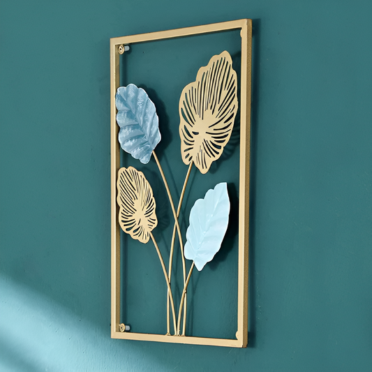 Leafy Luxe – Nordic-Inspired Metal Leaf Wall Art for Modern Interiors