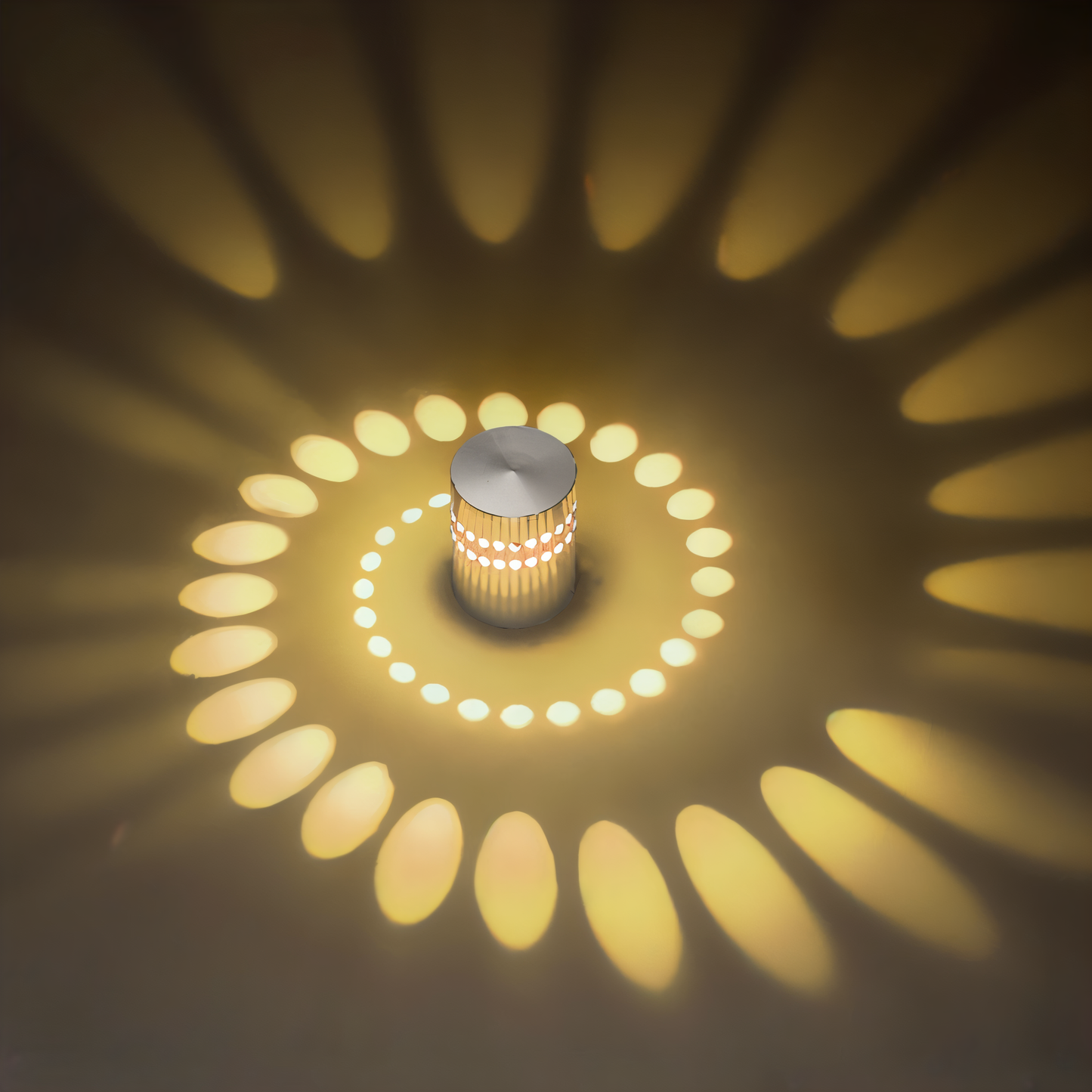 LuminBlast LED Wall Light – Colourful Spiral Cylinder Wall Lamp for Modern Indoor Lighting