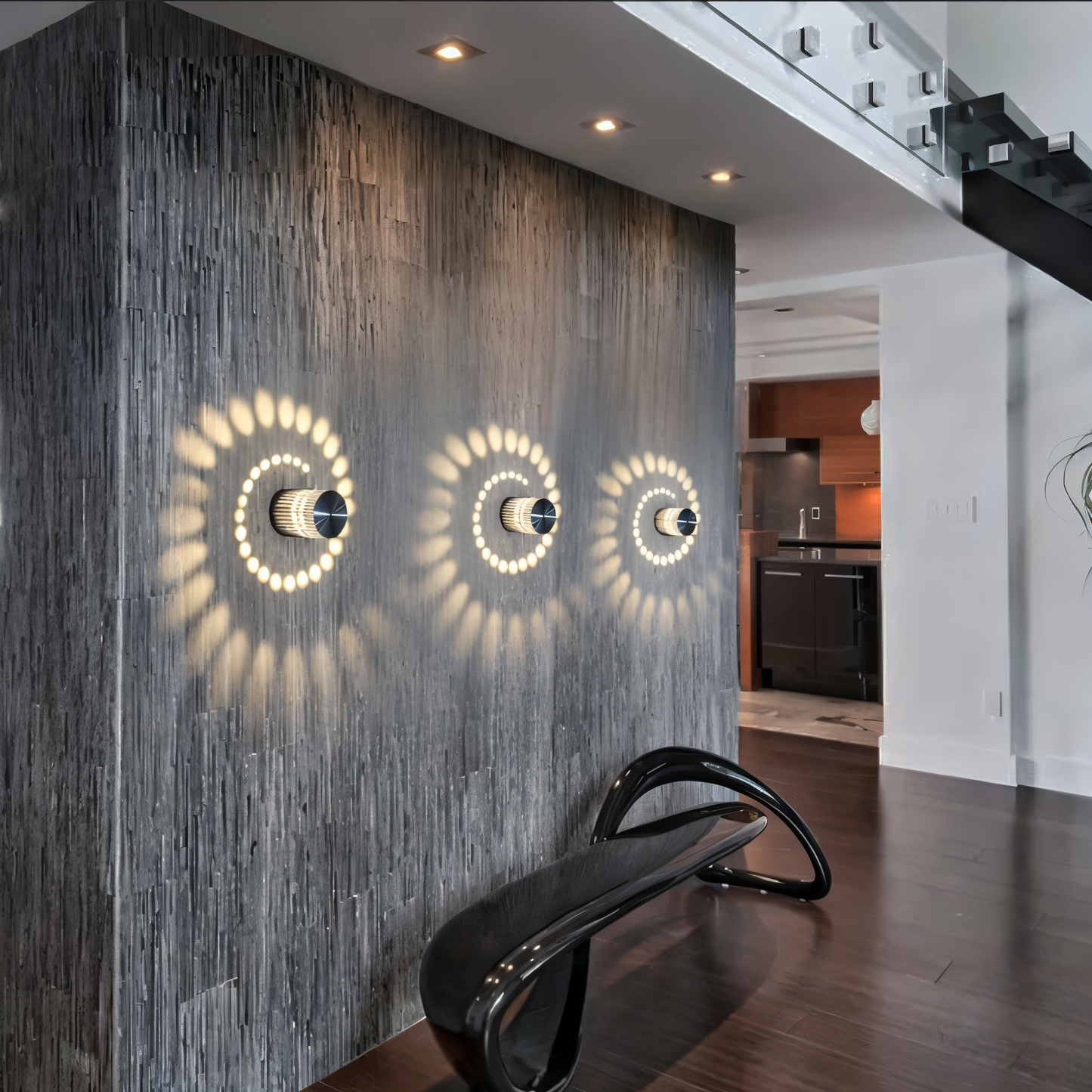 LuminBlast LED Wall Light – Colourful Spiral Cylinder Wall Lamp for Modern Indoor Lighting
